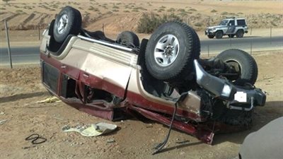 مصرع شخصين في حادث تصادم علي الطريق الإقليمي بـ