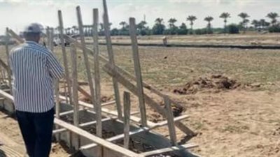 حملة مكبرة لإزالة التعديات على أراضي أملاك الدولة بكفر البطيخ