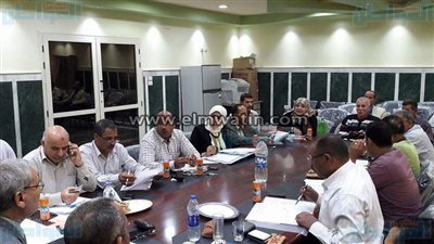 بالصور.. رئيس مدينة ملوي بالمنيا يناقش مشاكل الصرف الصحي والنظافة