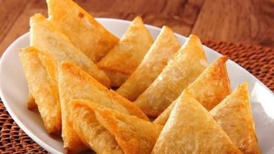 طريقة تحضير سمبوسك البيض والجبن