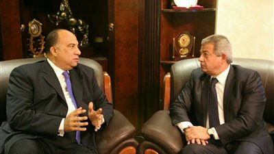 وزير الرياضة يلتقي رئيس نادي الاتحاد السكندري