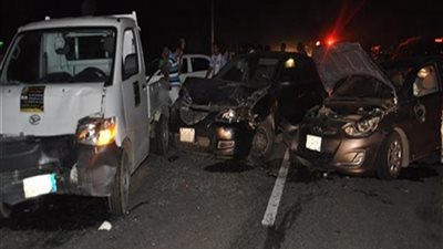 مصرع وإصابة 16 في حادث مروع بصحراوي بني سويف