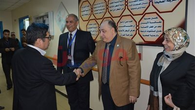 وفد ياباني يتفقد مستشفى المجمع الطبي بطنطا