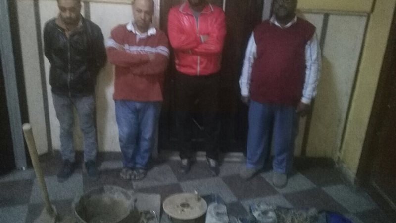 المتهمين بالتنقيب