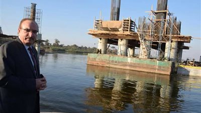 صور| محافظ بني سويف: أعمدة محور وكوبري عدلي منصور ترتفع في النيل