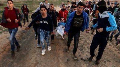8 فلسطينيين حصلية المواجهات مع قوات الإحتلال في قطاع غزة