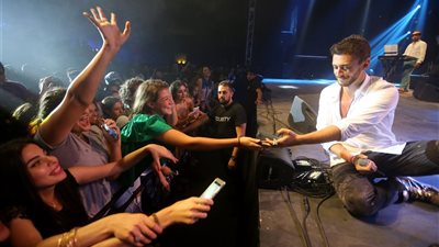 بالصور.. سعد المجرد يشكر جمهوره بعد حفل بيروت 