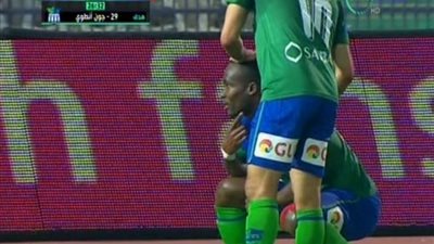 فيديو.. جون أنطوي يتقدم للمقاصة على الأهلي في الشوط الأول