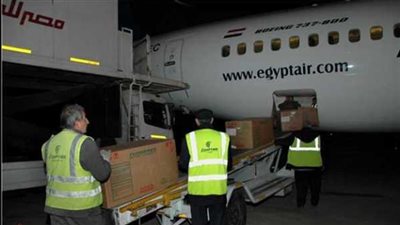 قرية البضائع بمطار القاهرة تستقبل 385 كيلوجرامًا ذهب لشحنها إلى كندا