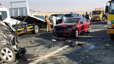 النيابة تصرح بدفن جثة طالب لقى مصرعه فى حادث تصادم بطريق المشير