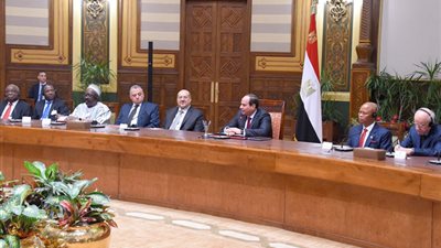 السيسي يستقبل رؤساء المحاكم الدستورية العليا الإفريقية