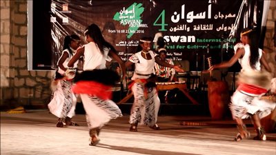 عرض فني لفرقتي أثيوبيا وأسوان للفنون الشعبية بمهرجان الثقافة