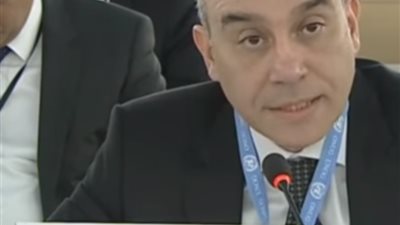 فيديو| مندوب مصر يطالب المجتمع الدولي بوقف التمويل الخارجي للتنظيمات الإرهابية