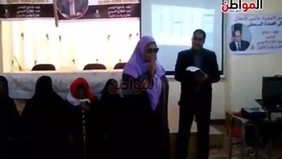 فيديو| أم المكفوفين بأسوان: كل المعاقين يؤيدون السيسي