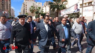 صور| مدير أمن الإسكندرية يتفقد موقع انفجار المعسكر الروماني