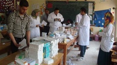 قافلة طبية لتوقيع الكشف الطبى على رجال الشرطة والمحتجزين بالمنوفية