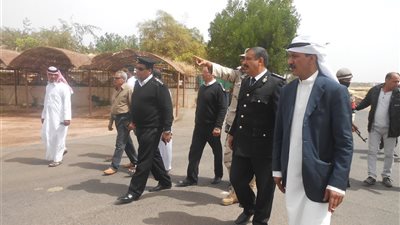 صور| رئيس مدينة دهب وقيادات الجيش والشرطة يضعون اللمسات النهائية لانتخابات الرئاسة 2018