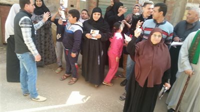 زحام شديد للسيدات وكبار السن على لجان انتخابات الرئاسة المصرية 2018 بقرى كفر الزيات