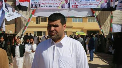 سعد أبو صندوق يدلى بصوته في الانتخابات الرئاسية 2018