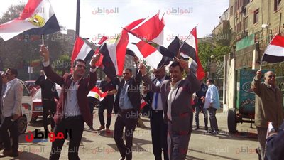 بوابة المواطن تشارك لجنة مدرسة السعيدية بالجيزة فرحة الانتخابات الرئاسية 2018