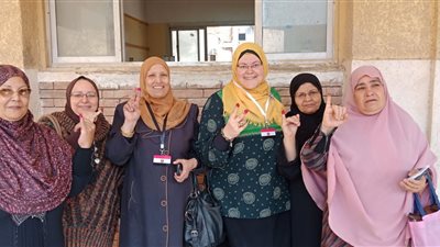 سيدات الغربية في مقدمة لجان انتخابات الرئاسة المصرية في اليوم الثانى 