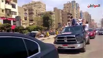 الانتخابات المصرية 2018 .. سيارات تأييدية في شوارع الدقي (فيديو)