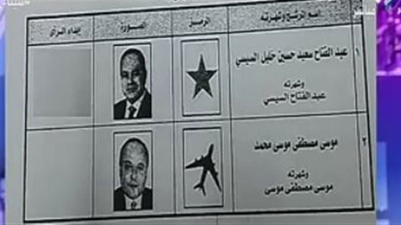 ورقة التصويت بالانتخابات