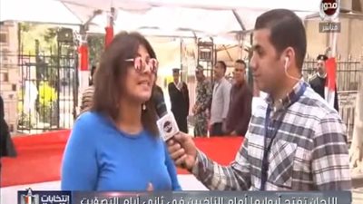 هالة صدقي تدلي بصوتها في الانتخابات المصرية 2018 (فيديو)