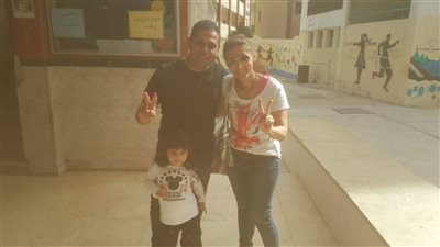 كريم شحاتة يدلى بصوته في الانتخابات الرئاسية2018