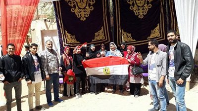مسيرة نسائية أمام لجان انتخابات الرئاسة 2018 بقياد نجلاء الناجي بحدائق الأهرام 