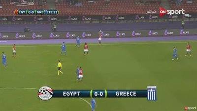 فيديو.. اليونان تتقدم على مصر بهدف في الشوط الأول