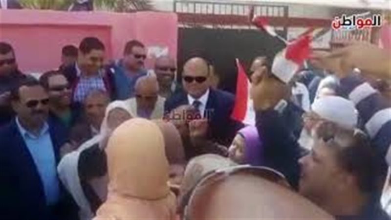 محافظ مطروح اثناء