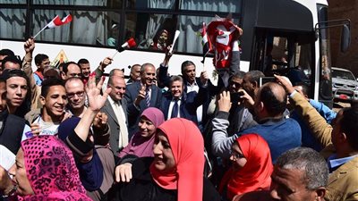 أهالى إمبابة يتوافدون على لجان الانتخابات المصرية 2018