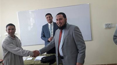 النائب محمود رشاد يدلي بصوته في الانتخابات المصرية 2018 