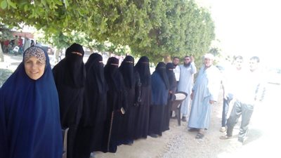 نساء النور يقتحمن لجان انتخابات الرئاسة المصرية 2018