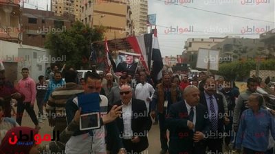 صور| مسيرات حاشدة تجوب الشوارع لحث المواطنين على المشاركة بالانتخابات الرئاسية في الإسكندرية