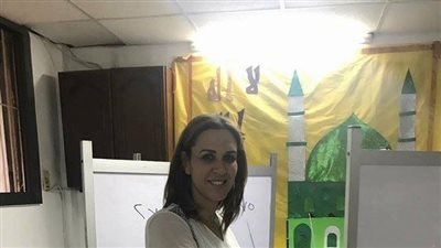 رانيا علواني تدلى بصوتها فى الانتخابات الرئاسية 2018