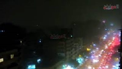 بوابة المواطن ترصد العاصفة الترابية في شوارع الجيزة 