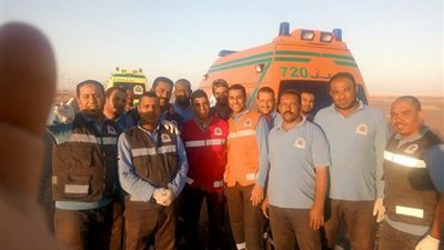 صور| إسعاف الوادي الجديد يدخل في مناورة بطريق 