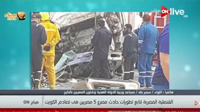 فيديو|مساعد وزير الهجرة : نقف على تطورات حادث التصادم بالكويت ونقدم كل الدعم لذوي الضحايا 