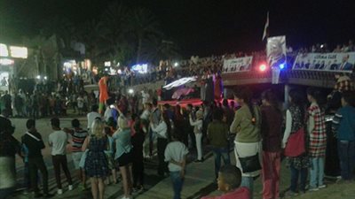 فيديو| احتفالية شعبية بمدينة دهب تحتفل بفوز الرئيس عبد الفتاح السيسي