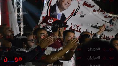 صور| فرحة كبيرة تضرب محيط شارع مصطفى محمود احتفالاً بفوز السيسي
