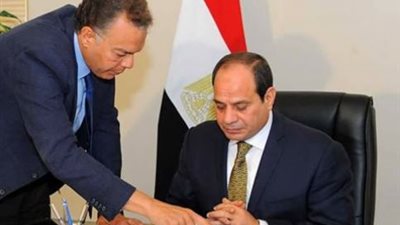 وزير النقل يهنئ الرئيس السيسي بفوزه في انتخابات الرئاسة 2018