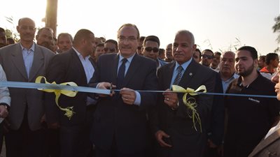 صور| محافظ بني سويف يفتتح محطة 