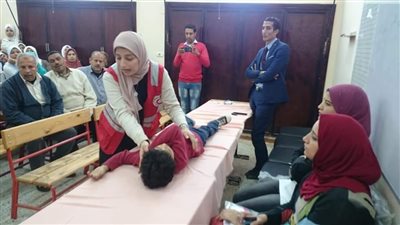 صور| تعليم الغربية: حملة توعية للإسعافات الأولية بمدارس التعليم الفني 