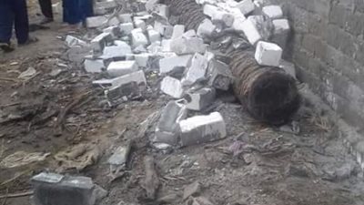صور| إزالة 500 متر تعديات على الأراضى الزراعية بدمياط