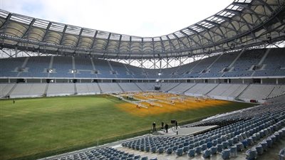شاهد بالصور.. ملعب لقاء مصر والسعودية بكأس العالم