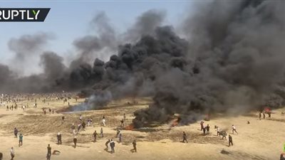 فيديو| طائرة من دون طيار ترصد مسيرة العودة على الحدود مع إسرائيل