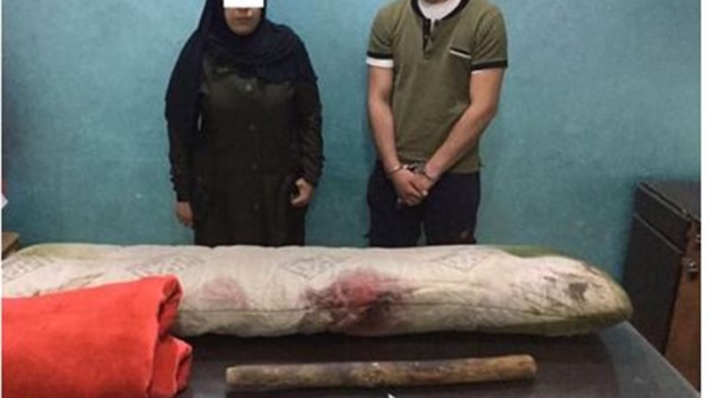 المتهمين أثناء القبض