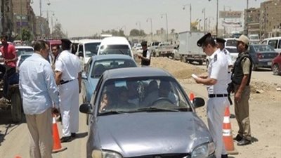 حملة مرورية تسفر عن تحرير 1335 مخالفة وفحص 10 سيارات بالمنوفية